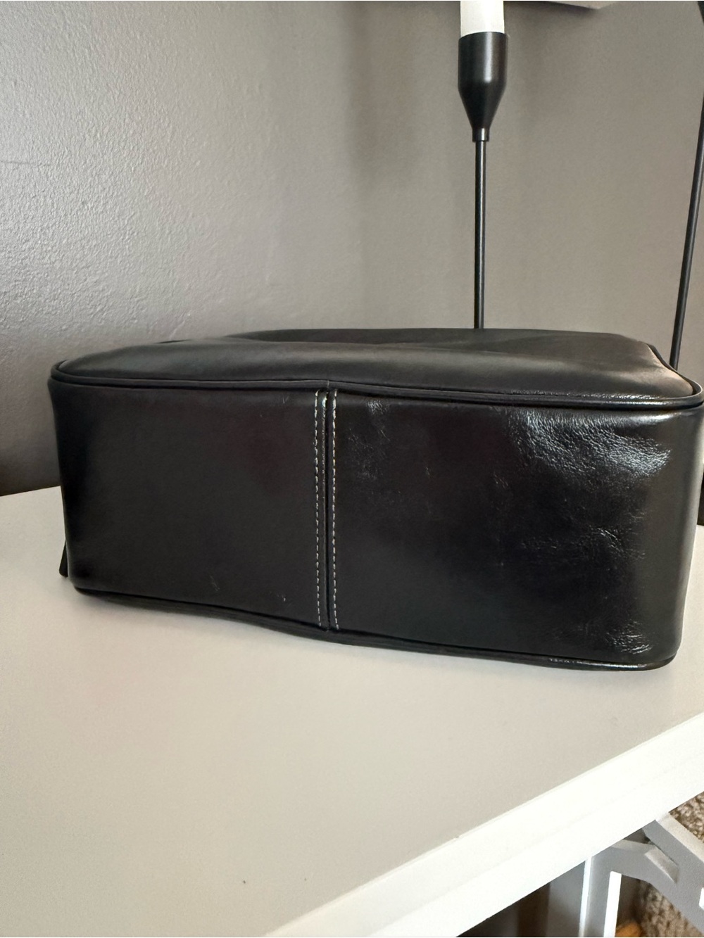 Coach Carey Crossbody Bag-Black/Gold - Picture 7 of 9
